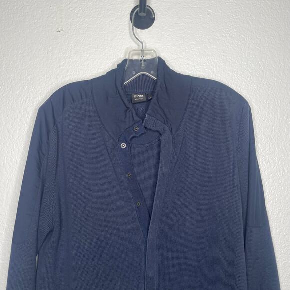 Boss Hugo Boss Mens Sweater Size L Knit Button Front Cardigan Like Regular Fit - Picture 9 of 15